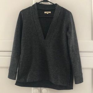 Madewell deep V sweater XS